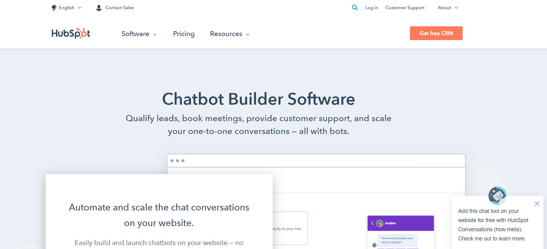 HubSpot’s chatbot